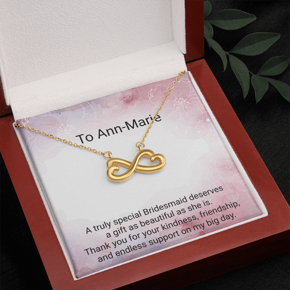 Endless Love Necklace for Bridesmaids – Beautiful Wedding Thank You Gift