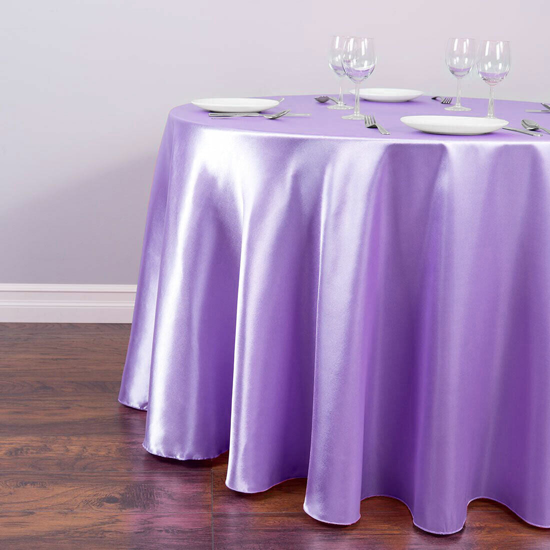 180cm Satin Round Tablecloth – Elegant Wedding & Event Decor