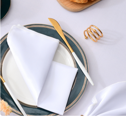 Premium Satin Dinner Napkins – Elegant Table Setting Décor 45X45CM