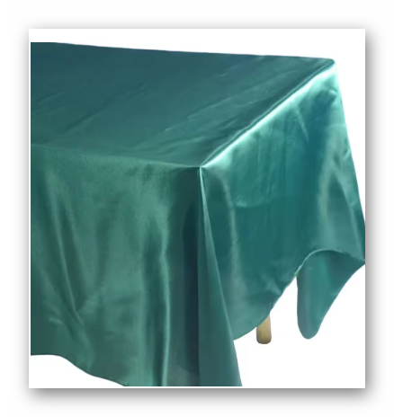 Elegant 180 cm Satin Retangular Tablecloth – Ideal for Weddings & Events