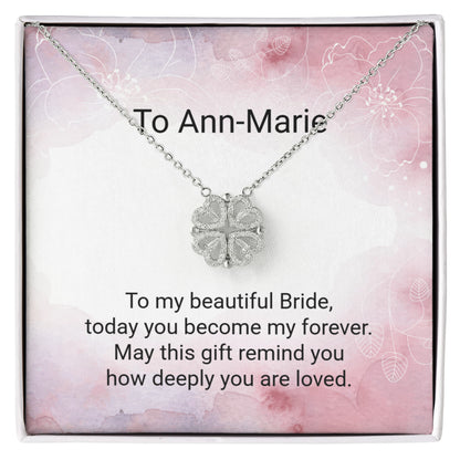 Bride Magnetic Hearts Necklace – Romantic Wedding Gift Jewellery for Brides