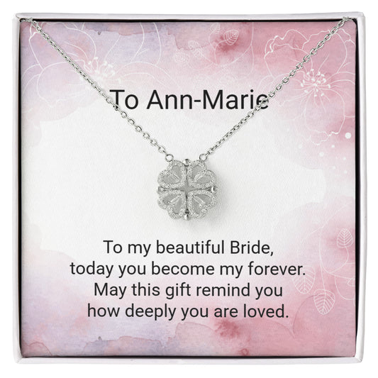 Bride Magnetic Hearts Necklace – Romantic Wedding Gift Jewellery for Brides