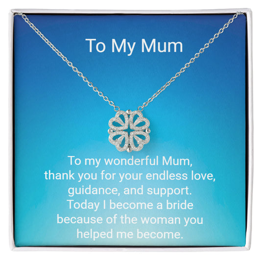 Bride's Mother Magnetic Hearts Necklace – Meaningful Wedding Gift Jewellery for Mum