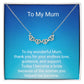 Bride's Mother Magnetic Hearts Necklace – Meaningful Wedding Gift Jewellery for Mum