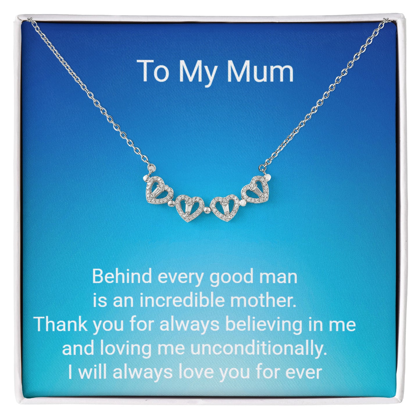 Groom's Mother Magnetic Hearts Necklace – Meaningful Wedding Gift Jewellery for Mum