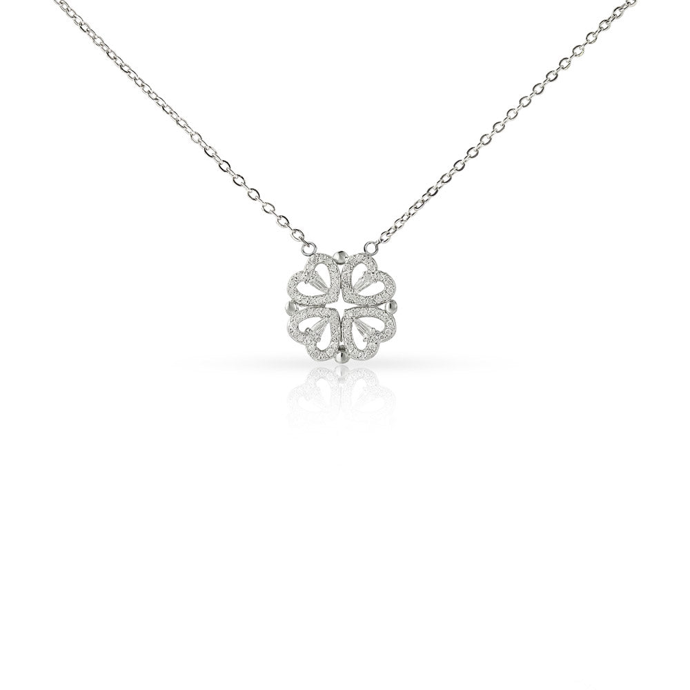 Groom's Mother Magnetic Hearts Necklace – Meaningful Wedding Gift Jewellery for Mum