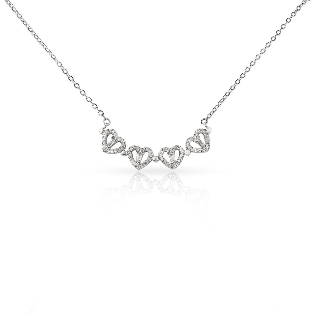 Groom's Mother Magnetic Hearts Necklace – Meaningful Wedding Gift Jewellery for Mum