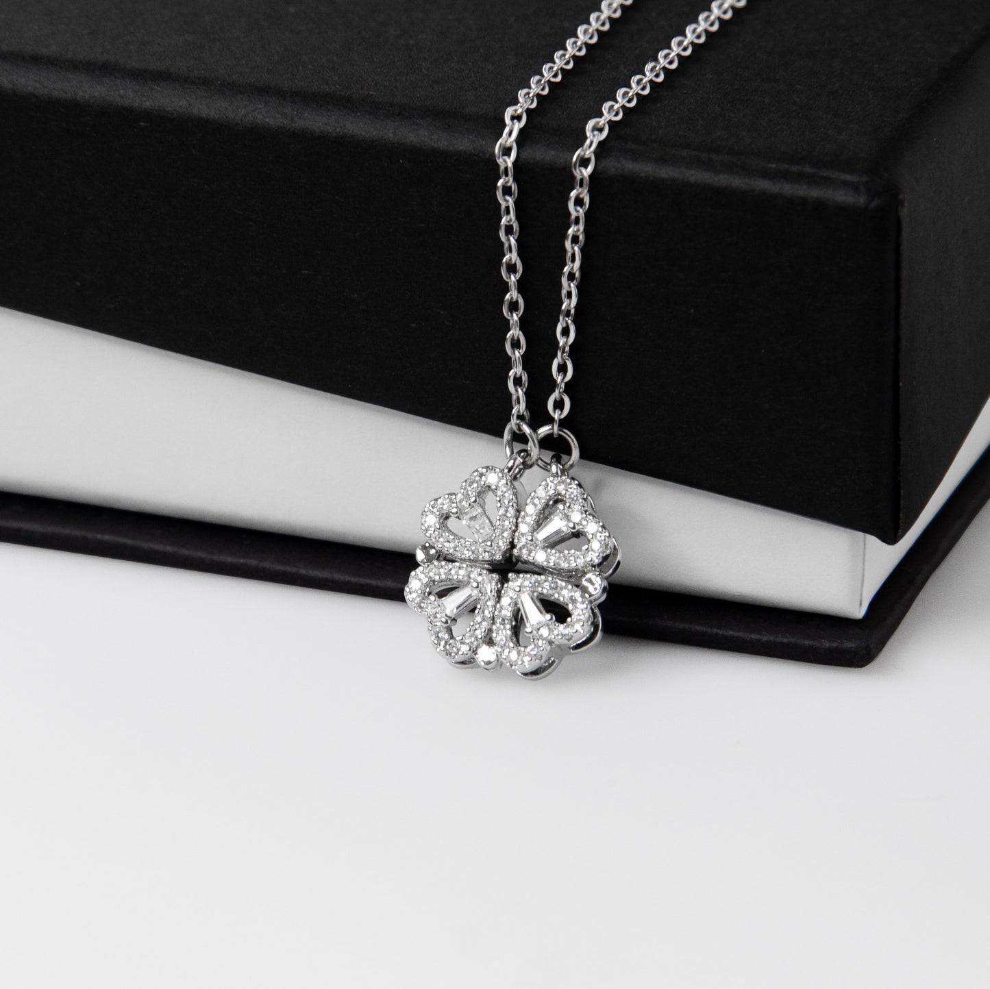 Bride's Mother Magnetic Hearts Necklace – Meaningful Wedding Gift Jewellery for Mum