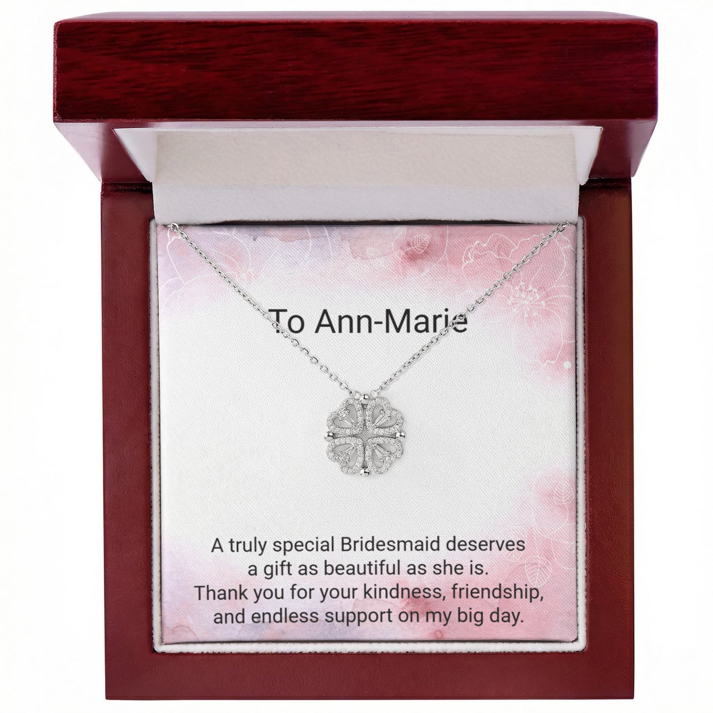 Bridesmaid Magnetic Hearts Necklace – Meaningful Wedding Gift for Bridesmaids