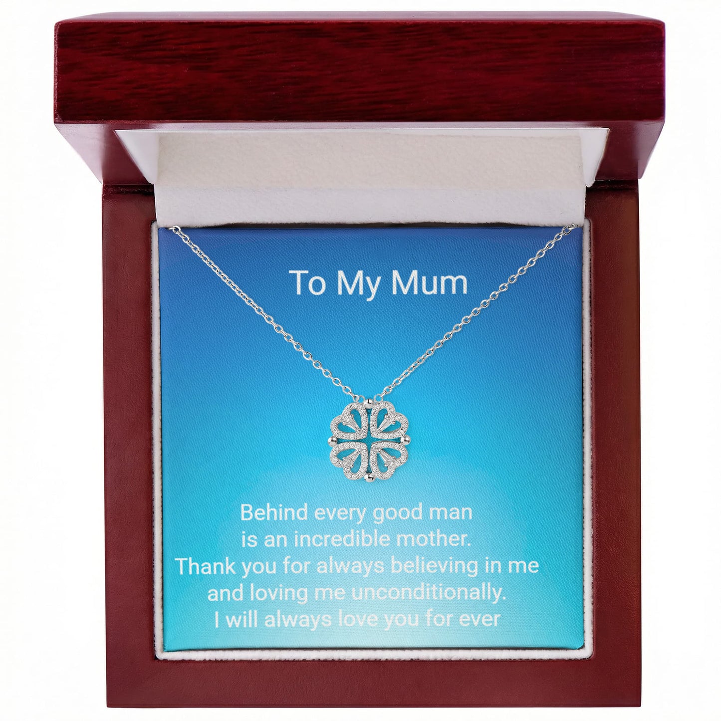 Groom's Mother Magnetic Hearts Necklace – Meaningful Wedding Gift Jewellery for Mum