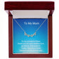 Bride's Mother Magnetic Hearts Necklace – Meaningful Wedding Gift Jewellery for Mum