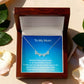 Groom's Mother Magnetic Hearts Necklace – Meaningful Wedding Gift Jewellery for Mum