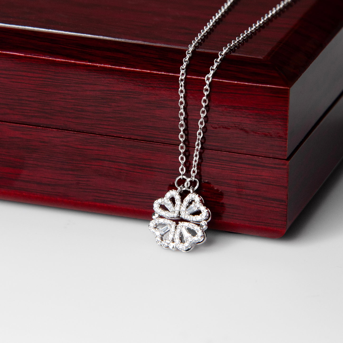Bride Magnetic Hearts Necklace – Romantic Wedding Gift Jewellery for Brides