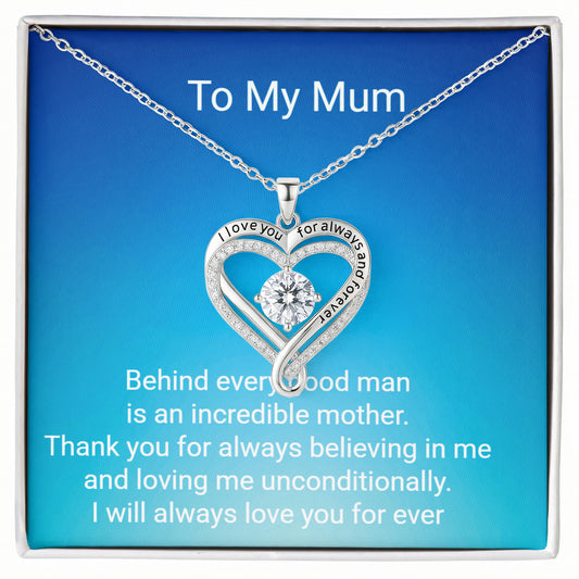 Groom's Mother Love you Always Hearts Necklace – Meaningful Wedding Gift Jewellery for Mum