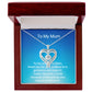 Bride's Mother Love You Always Hearts Necklace – Meaningful Wedding Gift for Mum