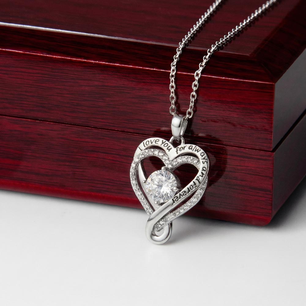 Groom's Mother Love you Always Hearts Necklace – Meaningful Wedding Gift Jewellery for Mum