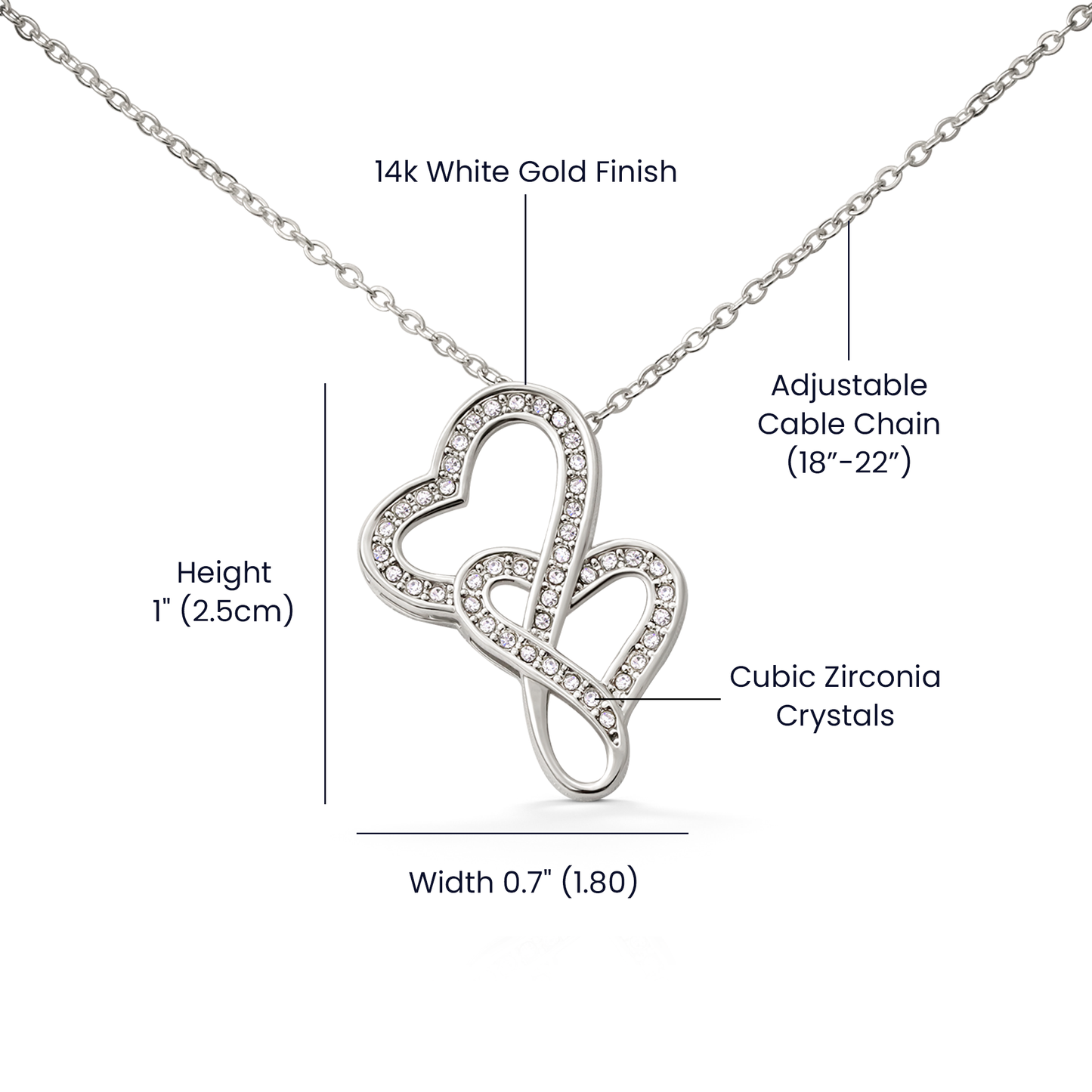 Mother of the Bride Gift – Heart-to-Heart Pendant Necklace | Wedding Thank You Gift