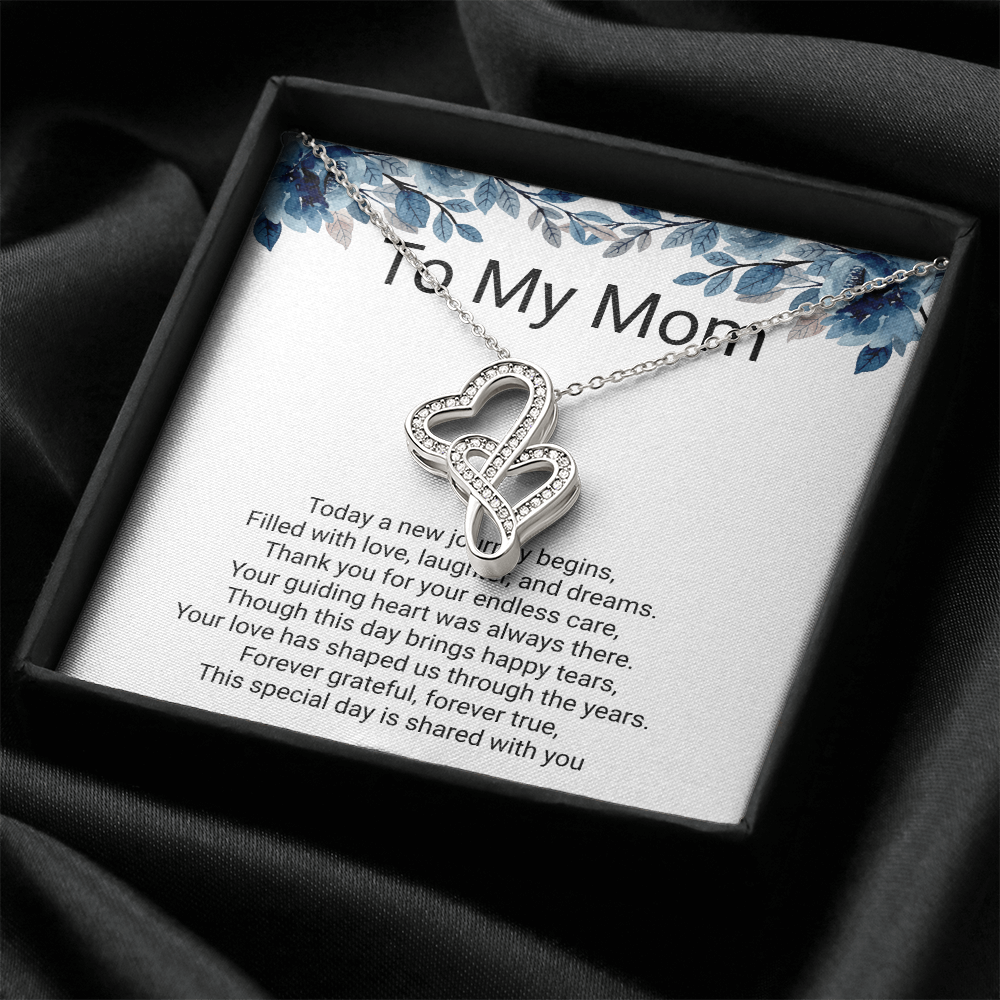 Mother of the  Groom Gift – Heart-to-Heart Pendant Necklace | Wedding Thank You Gift