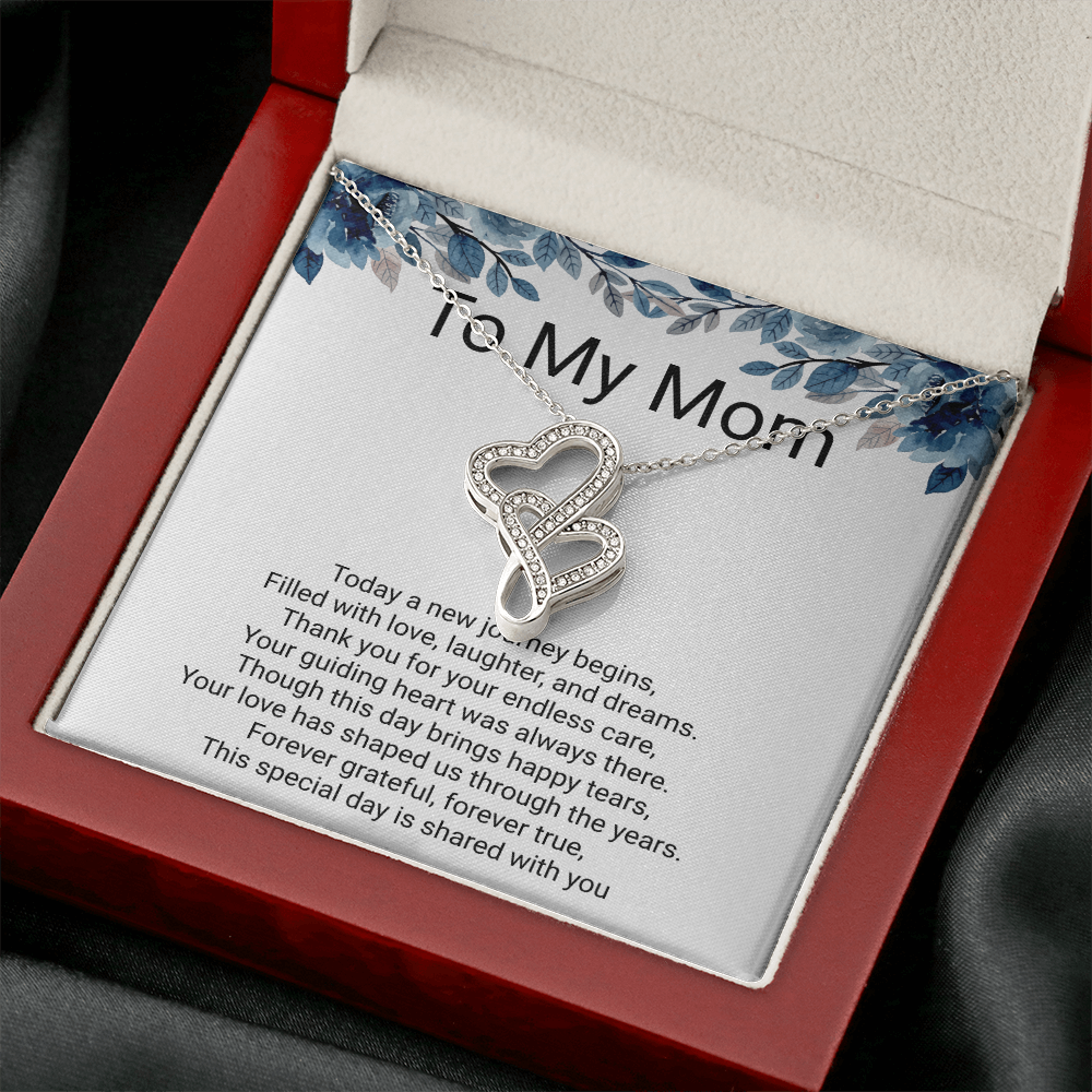 Mother of the  Groom Gift – Heart-to-Heart Pendant Necklace | Wedding Thank You Gift