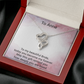 Bride Gift – Heart-to-Heart Pendant Necklace | Elegant Wedding Day Necklace
