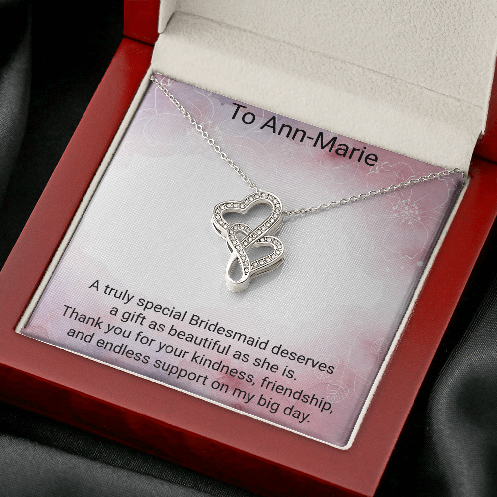 Bridesmaid Gift – Heart-to-Heart Pendant Necklace | Meaningful Wedding Thank You Gift