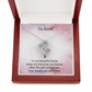 Bride Gift – Heart-to-Heart Pendant Necklace | Elegant Wedding Day Necklace