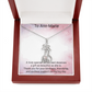 Giraffe Sparkling Cubic Zirconia Necklace | Thank You Bridesmaid Jewellery