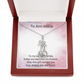 Bride Gift Giraffe Sparkling Cubic Zirconia Necklace | Elegant Wedding Jewellery Gift
