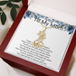 Mother of the Bride Gift Giraffe Sparkling Cubic Zirconia Necklace | Wedding Thank You Jewellery