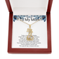 Mother of the Groom Gift Giraffe Sparkling Cubic Zirconia Necklace | Elegant Wedding Keepsake