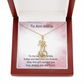 Bride Gift Giraffe Sparkling Cubic Zirconia Necklace | Elegant Wedding Jewellery Gift