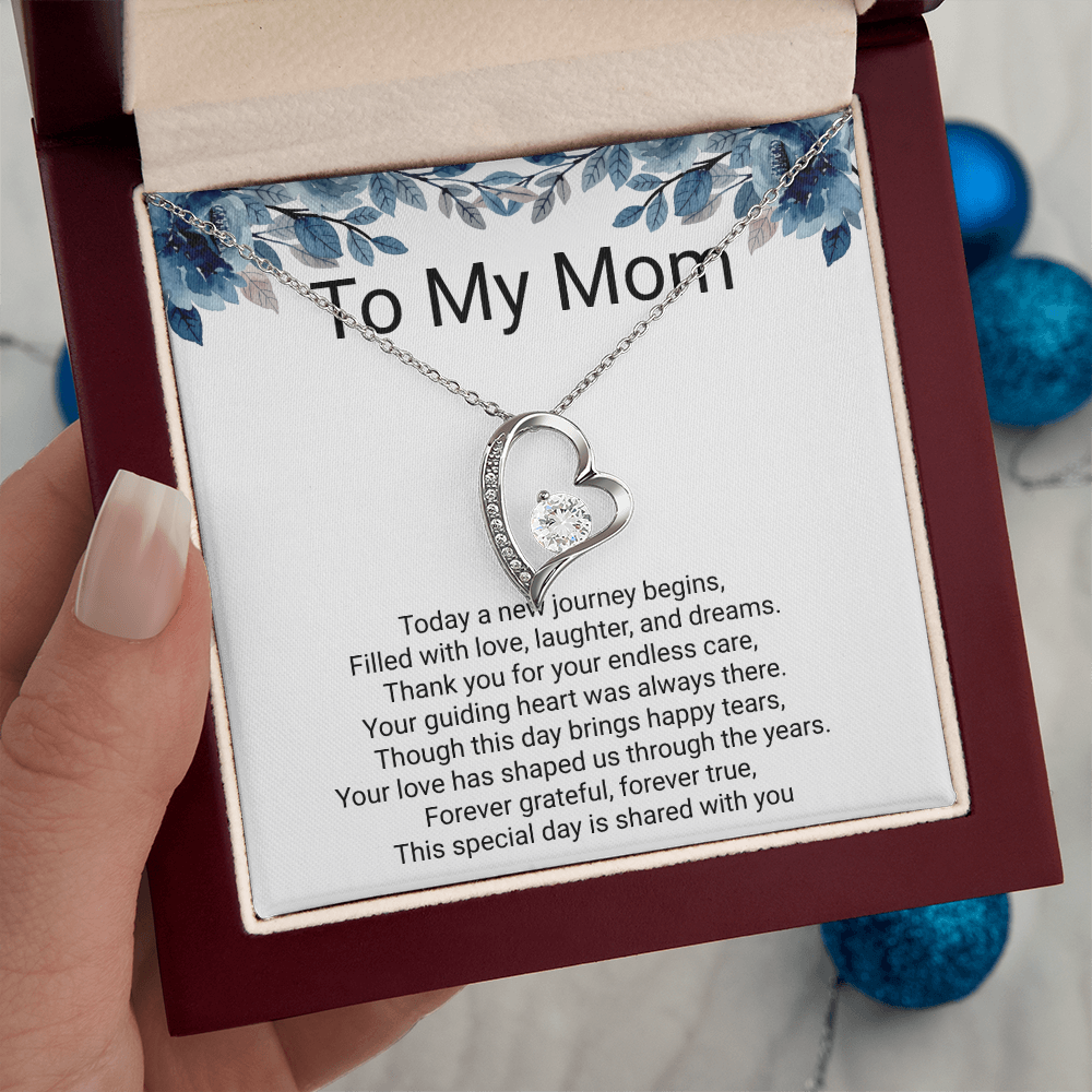 Mother of the Groom Gift Forever Love Necklace – Meaningful Wedding Day Jewellery Gift
