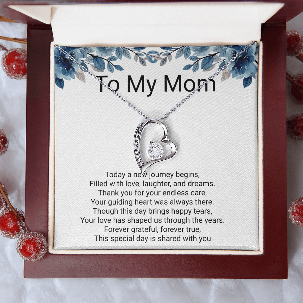 Mother of the Bride Gift Forever Love Necklace – Meaningful Wedding Day Jewellery Gift