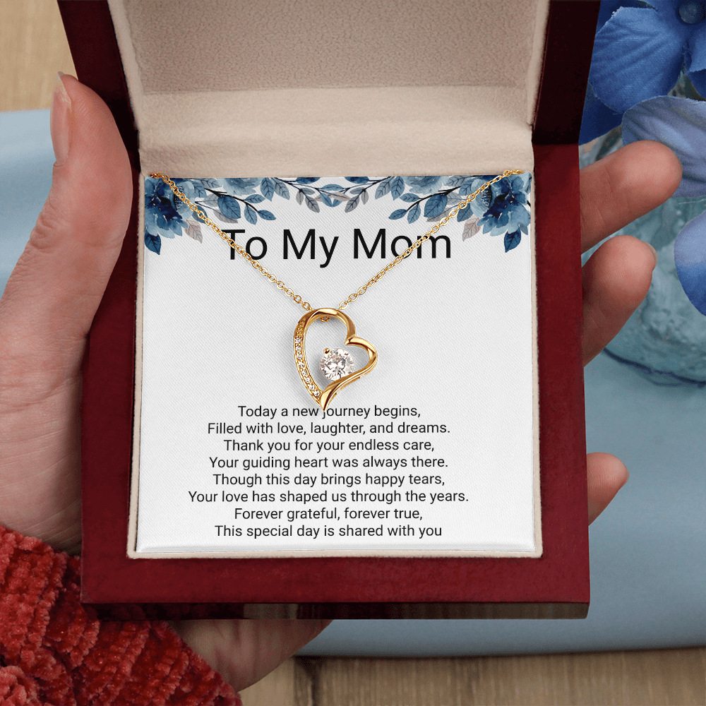 Mother of the Groom Gift Forever Love Necklace – Meaningful Wedding Day Jewellery Gift