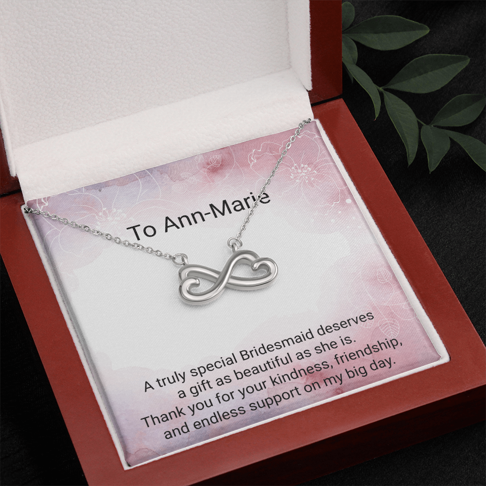 Endless Love Necklace for Bridesmaids – Beautiful Wedding Thank You Gift