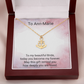 Anchor Pendant Necklace for the Bride – Meaningful Wedding Gift for Her