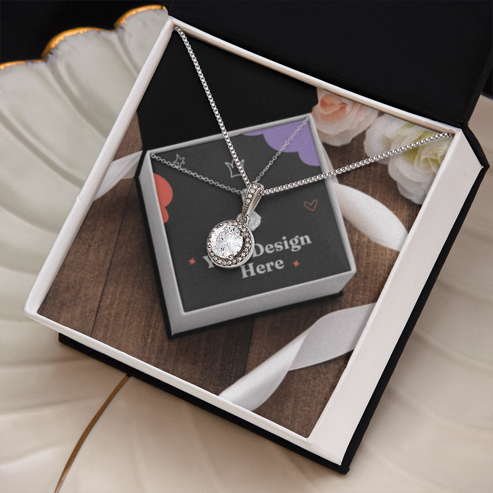 Cubic Zirconia Hope Necklace – Elegant Sparkling Pendant A Symbol of Faith & Strength