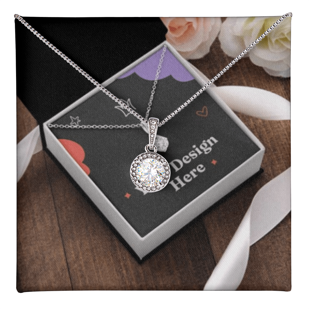 Cubic Zirconia Hope Necklace – Elegant Sparkling Pendant A Symbol of Faith & Strength