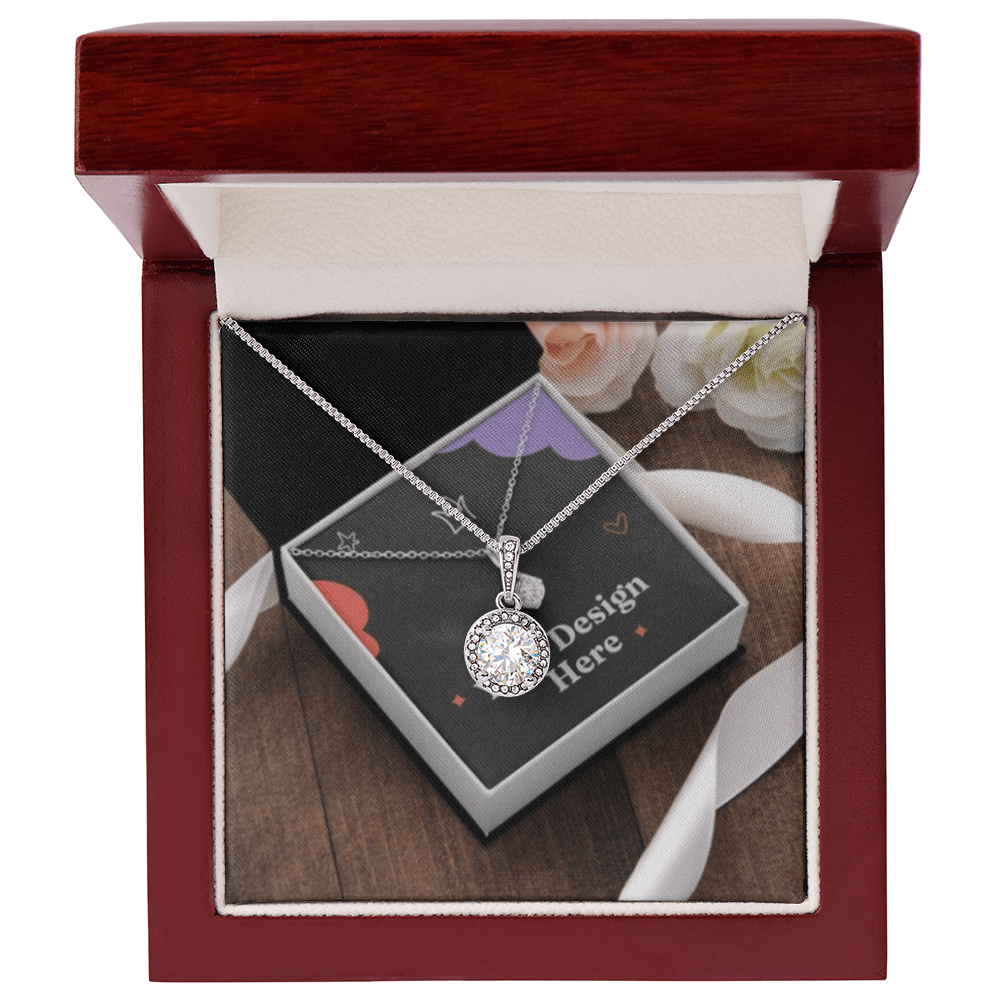 Cubic Zirconia Hope Necklace – Elegant Sparkling Pendant A Symbol of Faith & Strength