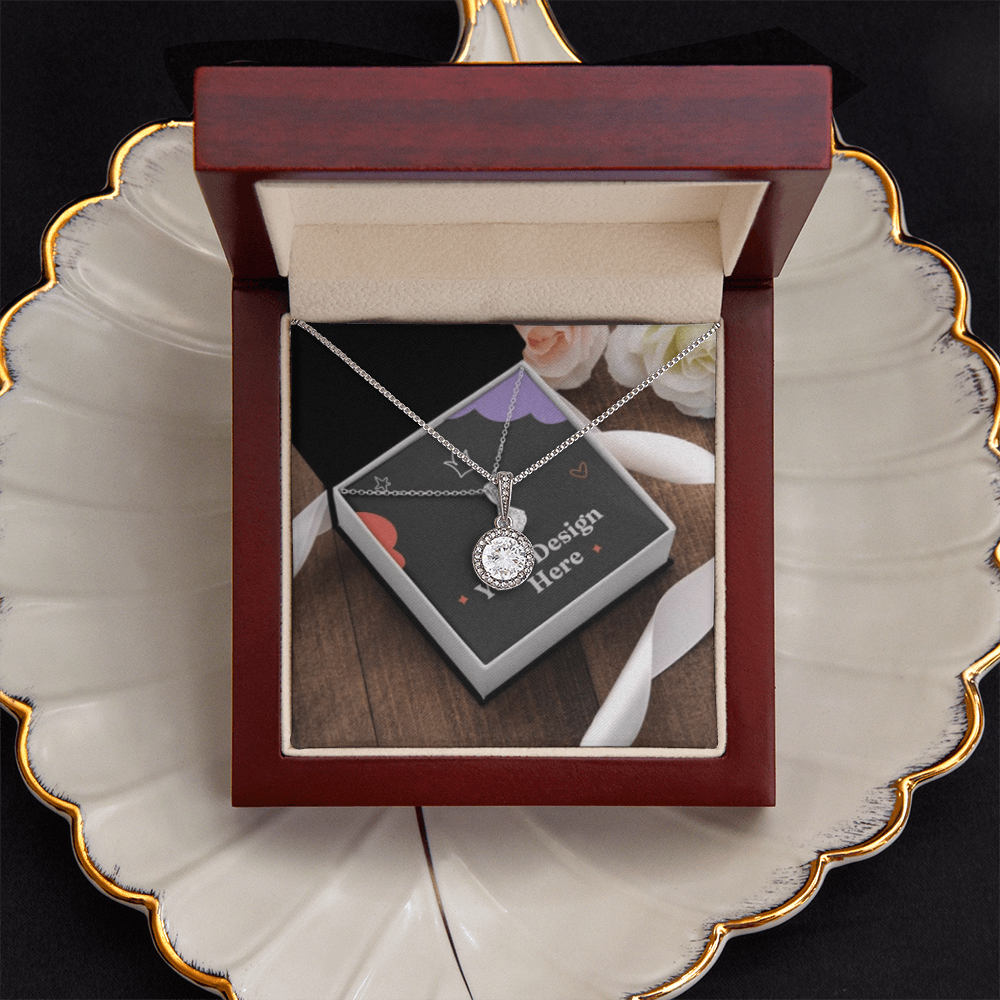 Cubic Zirconia Hope Necklace – Elegant Sparkling Pendant A Symbol of Faith & Strength