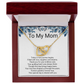 Bride to Mother Interlocking Hearts Necklace – Meaningful Wedding Day Gift from Daughter
