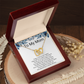 Bride to Mother Interlocking Hearts Necklace – Meaningful Wedding Day Gift from Daughter