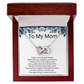 Bride to Mother Interlocking Hearts Necklace – Meaningful Wedding Day Gift from Daughter