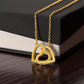 Bride to Mother Interlocking Hearts Necklace – Meaningful Wedding Day Gift from Daughter