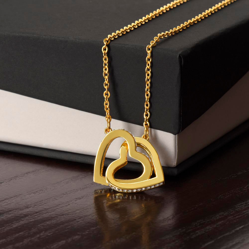 Interlocking Hearts Necklace for the Bride – Romantic Wedding Gift for Her
