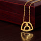 Grooms to Mother Interlocking Hearts Necklace – Meaningful Wedding Day Gift from Son