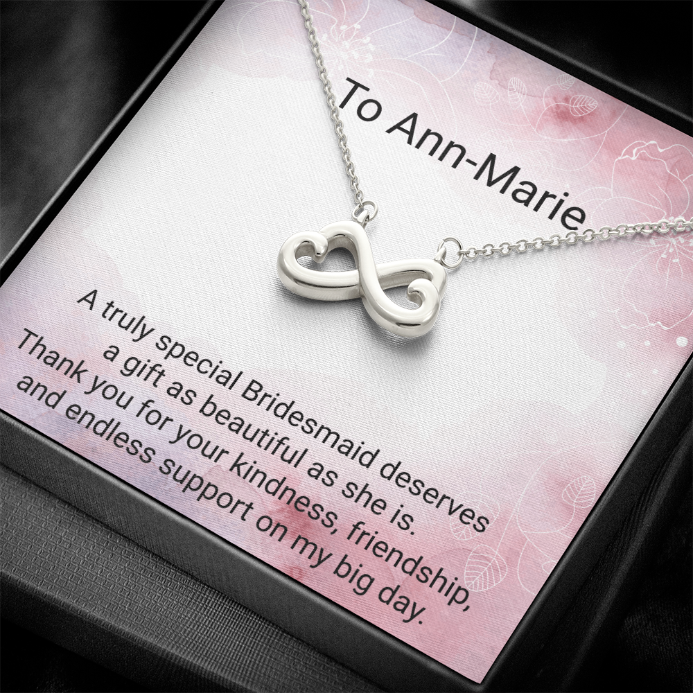 Endless Love Necklace for Bridesmaids – Beautiful Wedding Thank You Gift