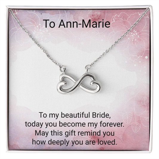 Endless Love Necklace for the Bride – Romantic Wedding Gift for Her