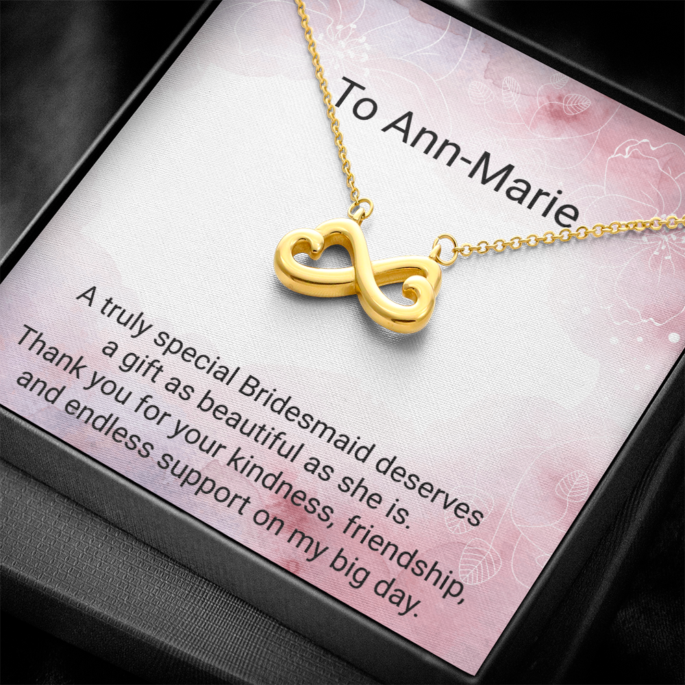 Endless Love Necklace for Bridesmaids – Beautiful Wedding Thank You Gift