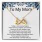 Endless Love Necklace for the Grooms Mother – Heartfelt Wedding Thank You Gift